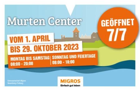 Migros Murten ab 1. April 7/7 geöffnet
